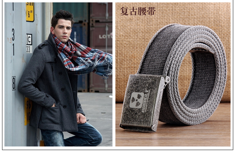 Thắt lưng vải cotton dài không xốp khóa quần jean nam và nữ retro với dây đai giải trí ngoài trời thấm mồ hôi đai nịt bụng sau sinh