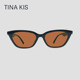 TinaKis cat-eye sunglasses for women 2024 new high-end sun protection retro anti-UV myopia big face slimming