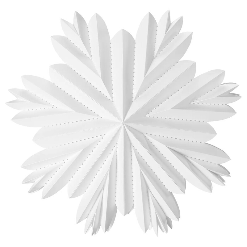 Ikea Strala Snowflake Lampshade Window Hanging Decorative Light Atmosphere Lighting Paper Christmas