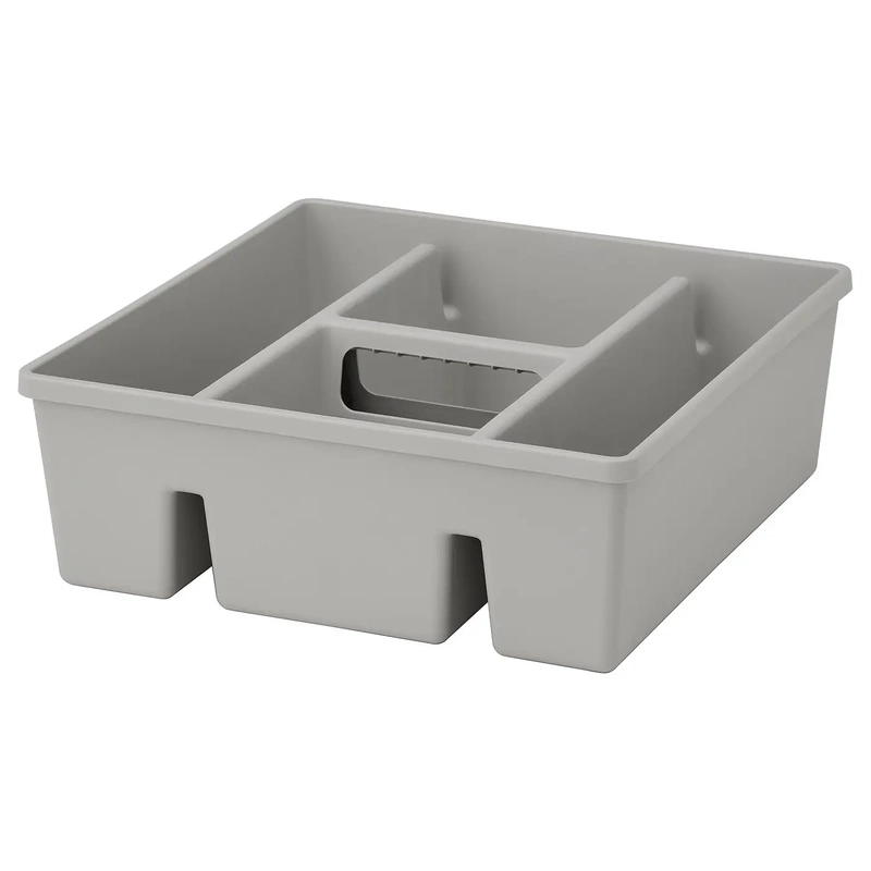 Ikea Vangeloda Storage Unit with Divided Compartments, Light Gray, 30X30X 11cm Home Storage