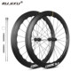 RUJIXU lightweight 700c road carbon knife wave rim 5045/5853 rim disc brake opening/vacuum wheel set