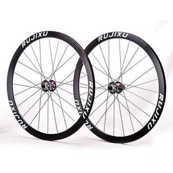 240 Spoke 700C Ruijixion Frame Height 38mm Aluminum Alloy 5 Bearing Thru-Axle Quick Release Road Bike Disc Brake Wheel