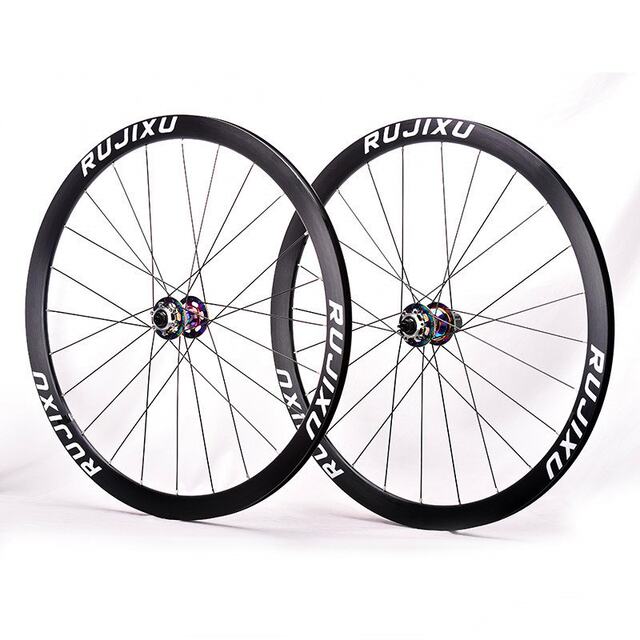 240 Spoke 700C Ruijixion Frame Height 38mm Aluminum Alloy 5 Bearing Thru-Axle Quick Release Road Bike Disc Brake Wheel