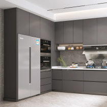 Rabbit Kitchen Cabinet Integrated Cabinet Customized Economical Kitchen Stove Cabinet Integrated Household Quartz Stone Countertop Kitchen Cabinet