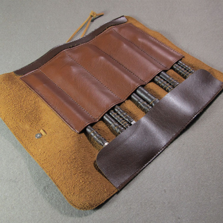 Seal engraving knife bag leather sleeve stone carving knife sleeve rollable knife sleeve knife pocket knife sheath non-genuine leather square portable belt