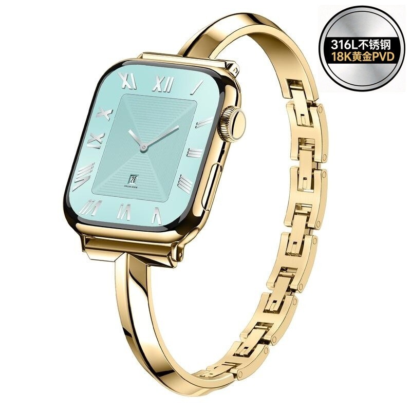 Slim Bracelet Suitable for Apple Watch Apple Watch Strap S11 Accessible Luxury Bracelet 316L Stainless Steel