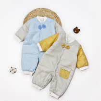 Baby cotton one-piece baby neutral warm autumn and winter long climb winter one-piece suit