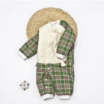 Newborns 3-24 months Spring and Autumn Long Sleeve Baby Warm Clothed Baby Full Cotton Thickened Cotton Winters Leisure