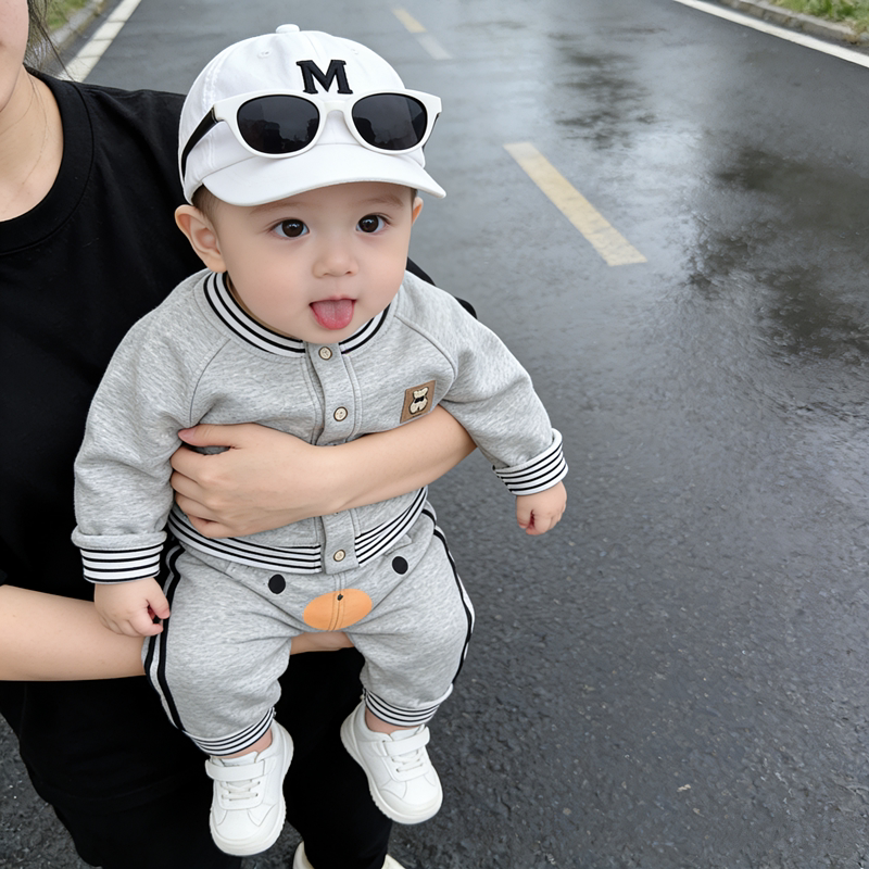 Boys and Girls Baby Clothes Spring Sweatshirt New Set Cute Cartoon Baby Top Casual Spring and Autumn Set Boys and Girls Baby Clothes Spring Sweatshirt New Set Cute Cartoon Baby Top Casual Spring and Autumn Set