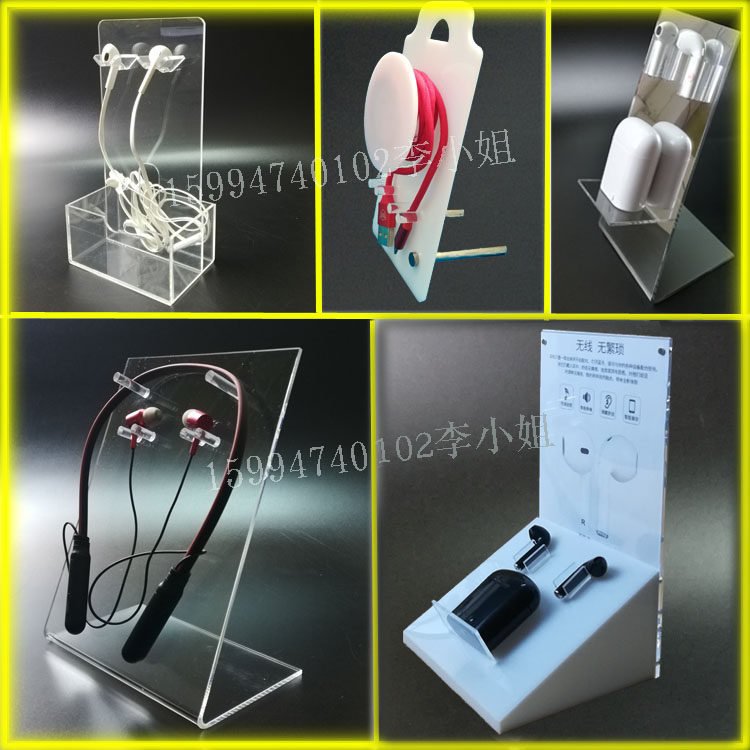 Acrylic headphones rack Ear Hanging neck Neck Type Ear Mcbracket TWS Bluetooth Sports Headphones Display Show Shelf