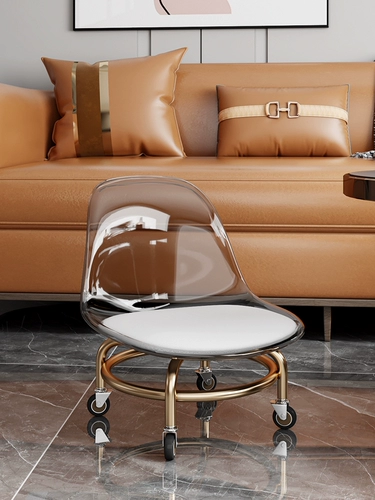 Принесение колесного дома шкивовый табурет тихий детский стул Гостиная прозрачная скользящая скамейка