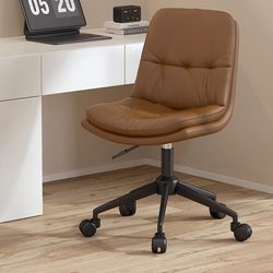 Computer Chair with Backrest, Suitable for Home Use, Comfortable for Long Periods of Sitting, Office Chair, Comfortable Desk Chair, Dormitory Study Chair, Adjustable Swivel Chair