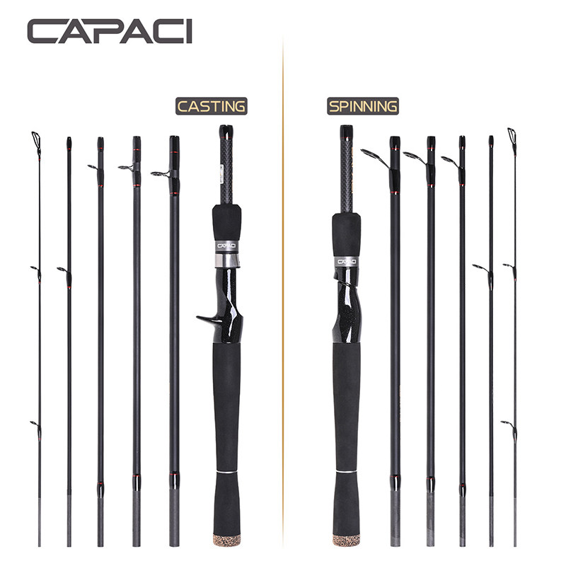 New CAPACI multi-section ultra-short-circuit sub-rod 2 m 1 to 2 m 4 to 2 m 7 straight gun handle bass sea fishing rod
