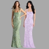 重工名媛风气质网纱刺绣亮片晚礼服高级感吊带露背绑带纯欲鱼尾裙