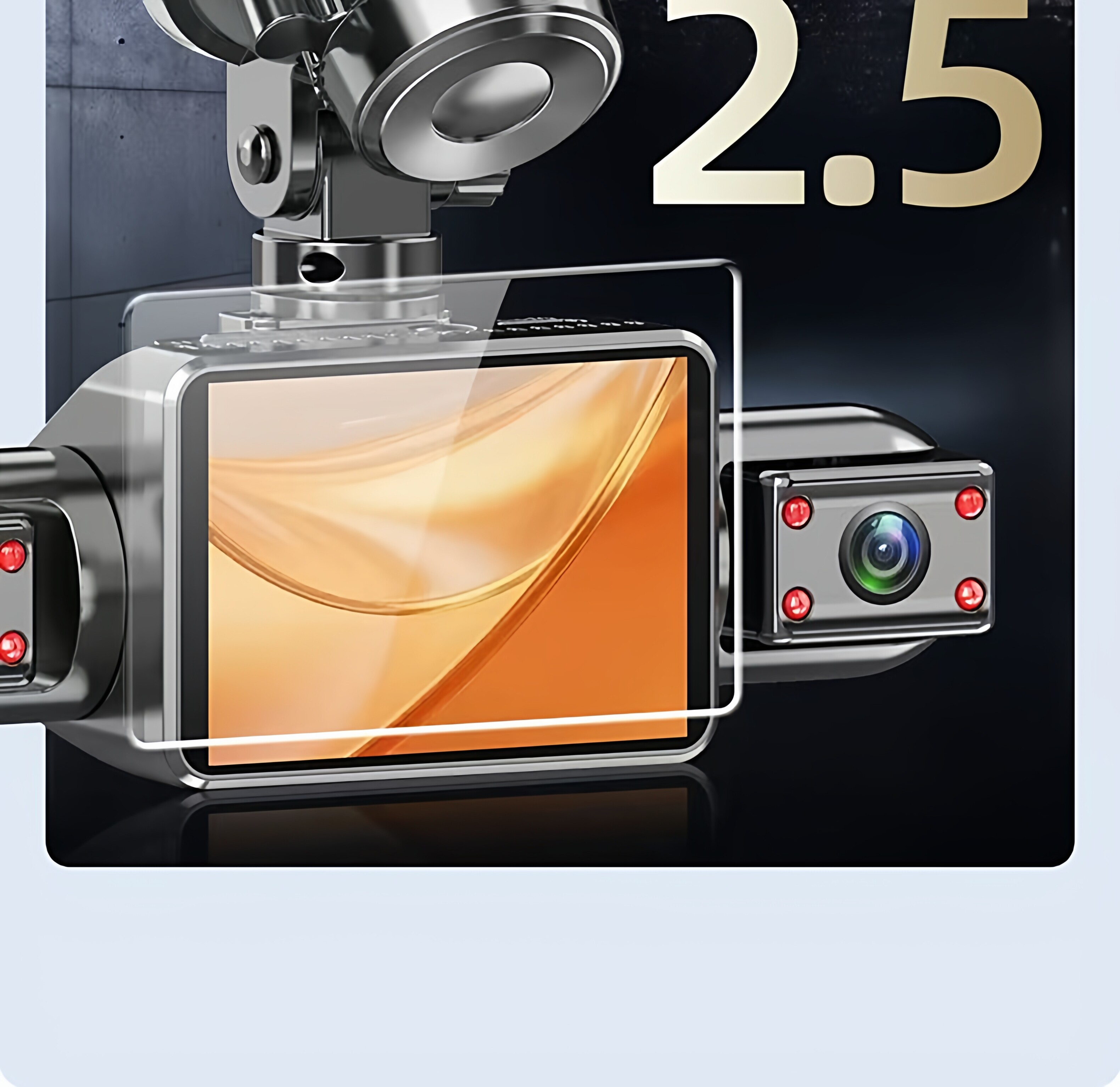 2026 New Model Four-Lens Dash Cam with Ultra-High Definition Night Vision, 360-Degree Panoramic View, and Installation-Free Reversing Image