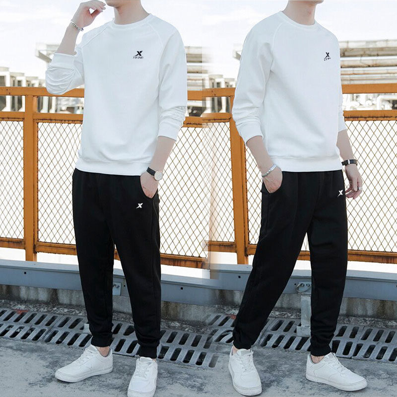 Special Step Sports Suit Men's Summer New Long Sleeves Trousers Sportswear Sweatpants Running Suit Casual Two-piece Style