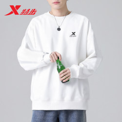 Xtep sweatshirt men's 2024 summer new men's authentic round neck pullover sports long-sleeved casual top autumn wear