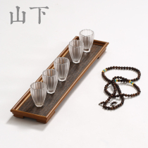 Bamboo Tea Cup Shelf Tea Tray Mat Face Bamboo Cup Tocontaining Frame Kung Fu Tea Tea Teapot Tea Rack Tea Table Cup Mat Bamboo Platoon
