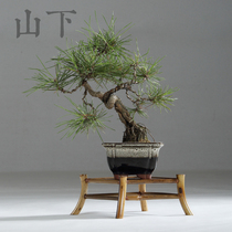 Plum deer Bamboo orchid rack mini four-legged flower stand handmade tea shed flowers a few calamus shed homestay furnishings decoration bamboo shelf