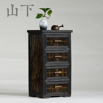Antique drawer tea cabinet retro cupboard small cabinet homestay furnishings Zen space furniture tea storage locker