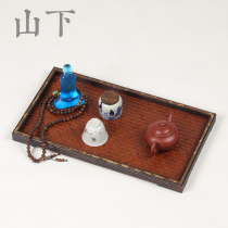 Bamboo tea tray dry brewed tray tea tray bamboo tea ceremony tea set storage tray bamboo tray Japanese tea finishing tray