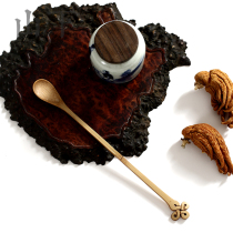 Yamashia hand made bamboo pure handmade teaspoon handmade tea spoon Chinese knot tea plucked tea needle tea accessories kung fu tea