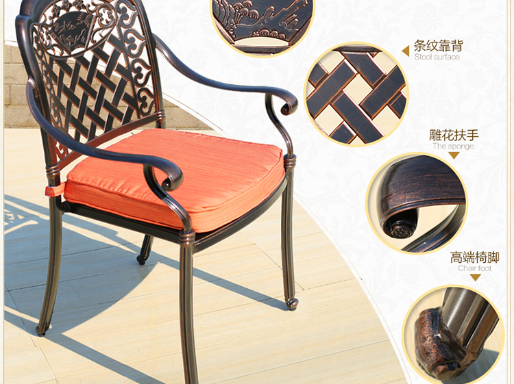 Tianyucheng Bàn ghế ngoài trời Bàn ghế ngoài trời đúc Bàn ghế nhôm Bàn ghế ban công Bàn ghế sân vườn Bàn ghế giải trí kết hợp Bàn ghế bàn trà ngoài trời