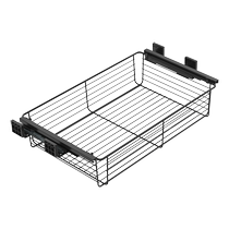 Kabei wardrobe basket drawer-type telescopic trouser rack home cloakroom built-in storage rattan basket trouser drawer hardware accessories