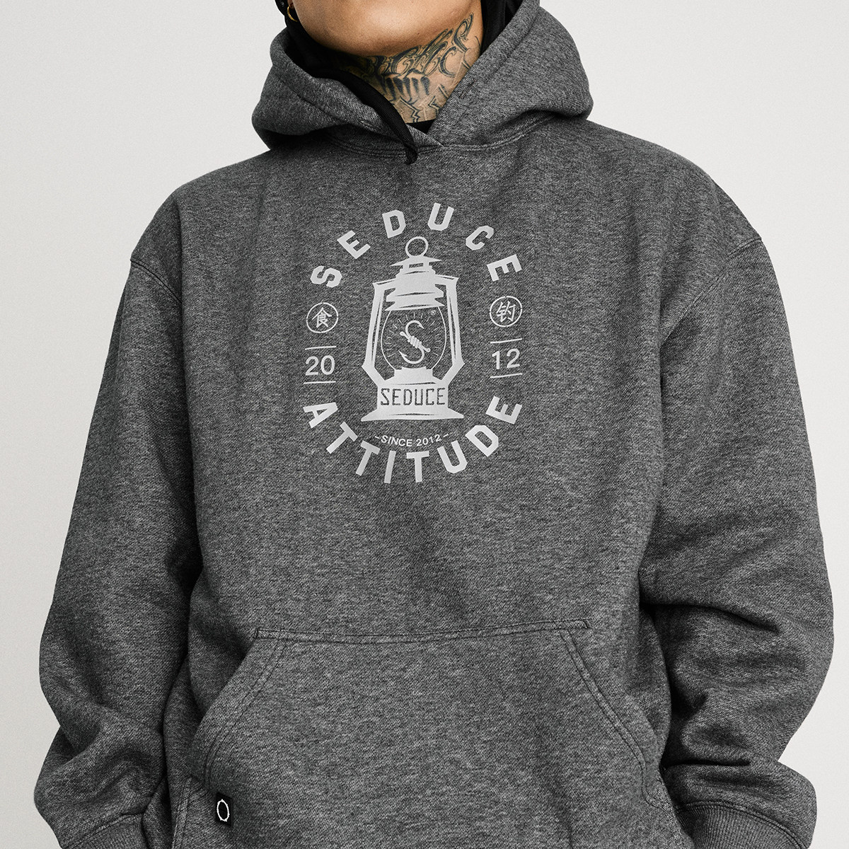 Food Fishing SEDUCEgear Coal Oil Lamp Printed Pure Cotton Tandem Hat Sportswear Men's Winter Dress National Tide Retro Thickened Hoodie Blouse