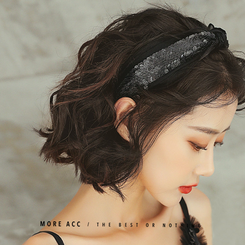 Hair Stirrup Girl Net Red Korea Hair Baler Brief about wide edge press hairpin hairpin haircut with superfairy 100 hitchhiking to go out Korean hair stirrup