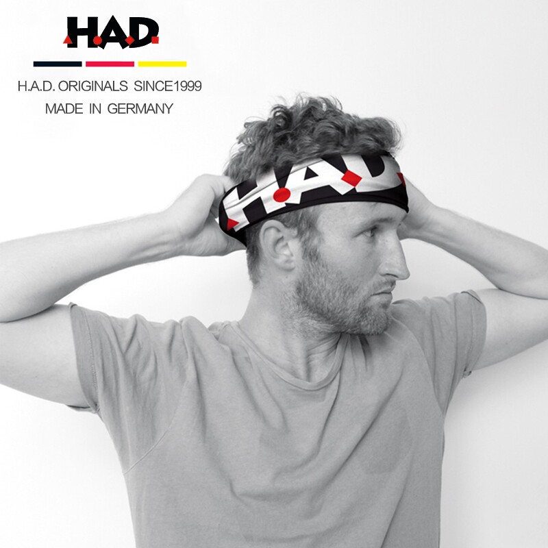 Germany HAD sports headband headband hair band for men and women sunscreen running cross-country yoga sweat-absorbing sweat belt quick-drying
