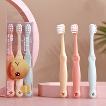 Quality subsection children toothbrush plums soft wool toothbrush 3 only fit 3-7-year-old cartoon baby toothbrush