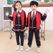Childrens kindergarten uniform Spring and autumn sports suit Primary school uniform spring and autumn clothing Mens and womens class clothing five-piece set