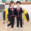 Kindergarten garden clothes spring and autumn three-piece British style school uniform set Primary school students college style children's class clothes customization