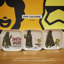 Export Japanese Illustrator design Star Wars Black Warrior and Son Comic Wind Dipping Sauce