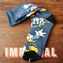 Retro American cartoon Ducks Long Barrel Socks
