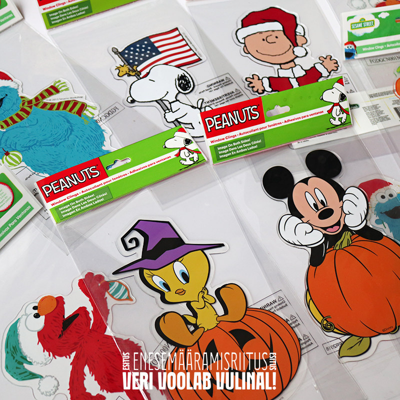 Japan imports can reuse large cartoon Cui stickers