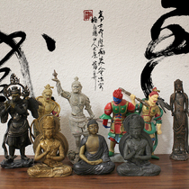Exported to Japan God statue Buddha statue ornaments hand office boy