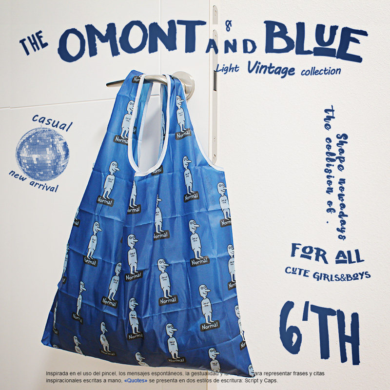 Export long nose villain nylon shopping bag