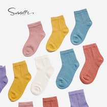 Snafi 1 Twin Fitted Children Socks Girl SILO SOCKS 2022 SPRING AUTUMN PURE COLOR SOCKS BREATHABLE FASHION KID SOCKS