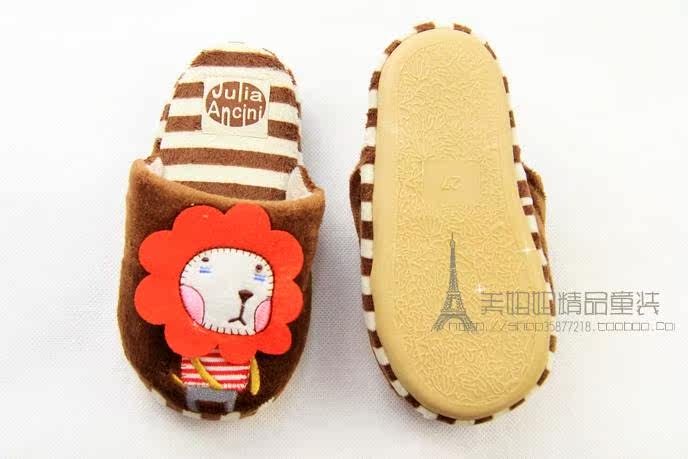 Pantoufles enfants en suède pour hiver - semelle mousse - Ref 1016784 Image 38