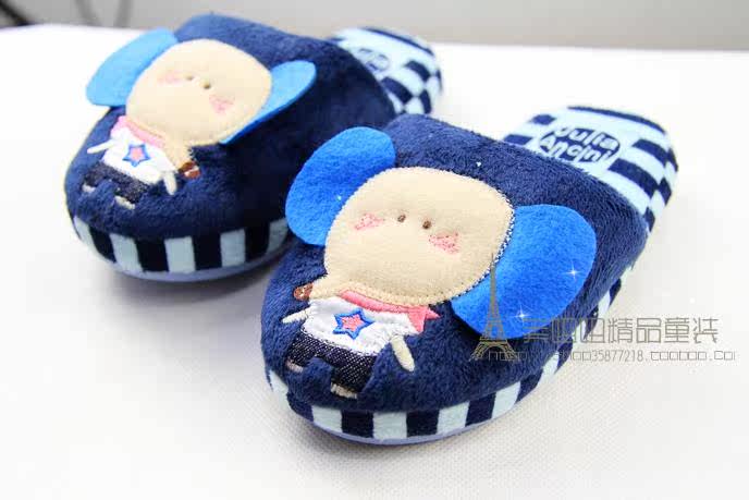 Pantoufles enfants en suède pour hiver - semelle mousse - Ref 1016784 Image 47