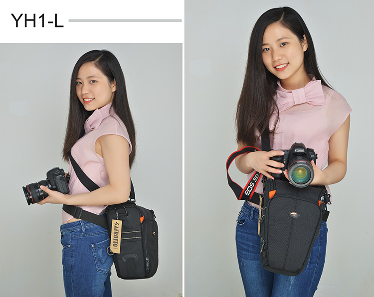 Safford mới YH SLR máy ảnh đeo vai đeo túi máy ảnh cầm tay Canon Nikon tam giác dày lên đơn giản - Phụ kiện máy ảnh kỹ thuật số túi chống nước máy ảnh