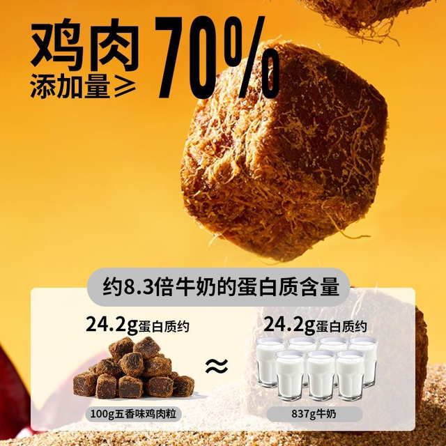 Three Squirrels Spicy Chicken Nuggets 250g High-Protein Chicken Jerky Snack Meat Food for Binge-Watching