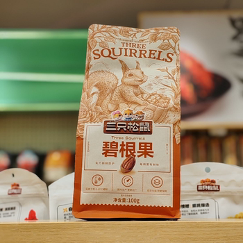 Three Squirrels Pecans 100g Creamy Flavor Snack Daily Nuts Roasted Seeds and Nuts Dried Fruits Pecans Longevity Fruit