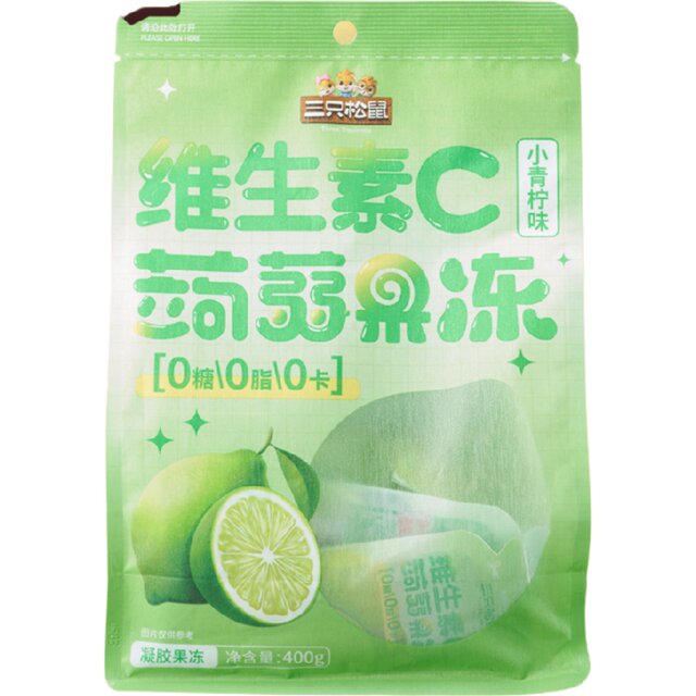 [Three Squirrels Lactic Acid Bacteria Konjac Jelly White Peach Flavor] Sweet and Sour and Delicious Kidsren's Snacks Lychee Jelly