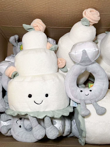 Jellycat, обручальное кольцо, милая плюшевая игрушка, подарок девушке, (в наличии на складе)