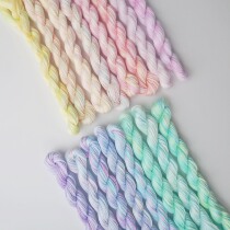 Ice cream color hand-dyed gradient embroidery threadseven batches]