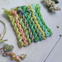 Small forest］Four seasons hand-dyed gradient color embroidery thread(spring)