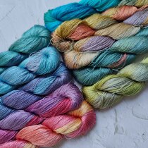 Year of the delusion]Hand-dyed gradient silk thread Su embroidery thread wrapped flower thread